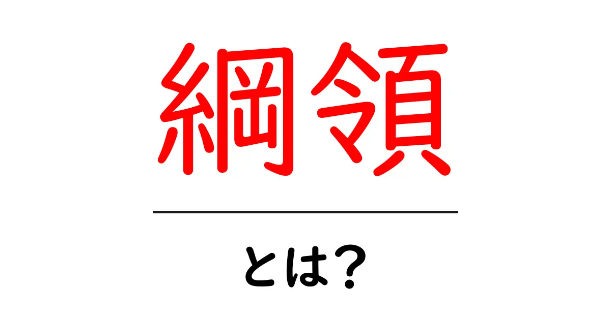 綱領とは?初心者にも分かる解説と使い方ガイド共起語・同意語・対義語も併せて解説!