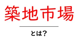 築地市場・とは？初心者向けガイド：歴史と現状をやさしく解説共起語・同意語・対義語も併せて解説！