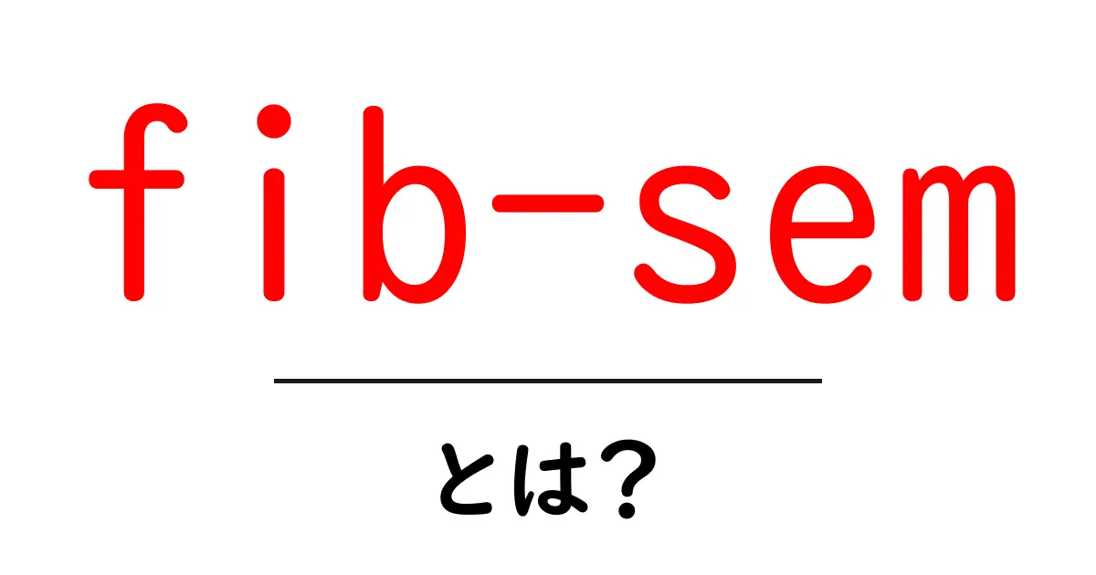 fib-semとは？FIB-SEMの基礎を初心者に解説共起語・同意語・対義語も併せて解説！
