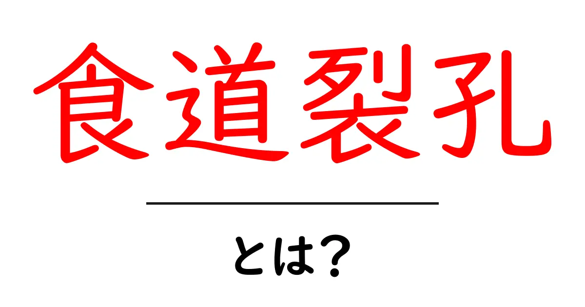 食道裂孔とは？原因・症状・治療をやさしく解説【初心者向けガイド】共起語・同意語・対義語も併せて解説！