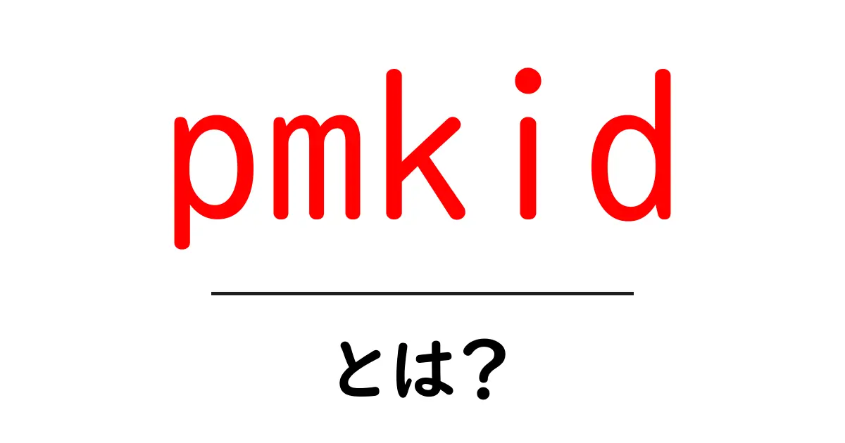 pmkidとは？初心者でも分かる基礎と使われ方ガイド共起語・同意語・対義語も併せて解説！
