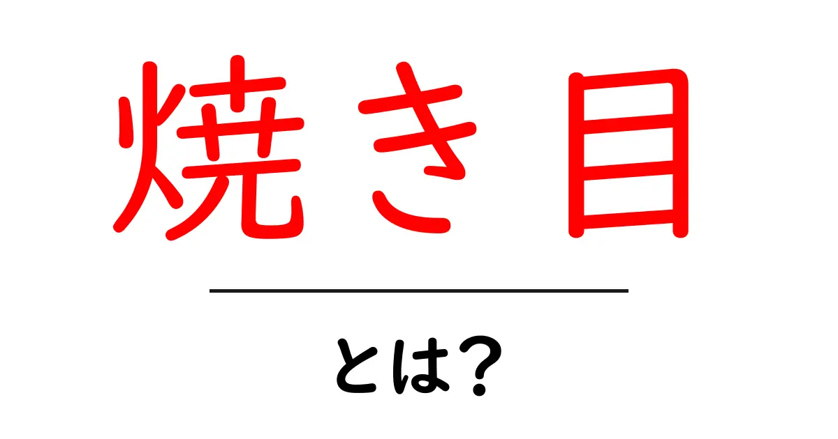 焼き目とは？美味しく仕上げる焼き目の秘密と作り方ガイド共起語・同意語・対義語も併せて解説！