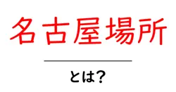 名古屋場所とは?初心者向け解説と見どころ共起語・同意語・対義語も併せて解説!