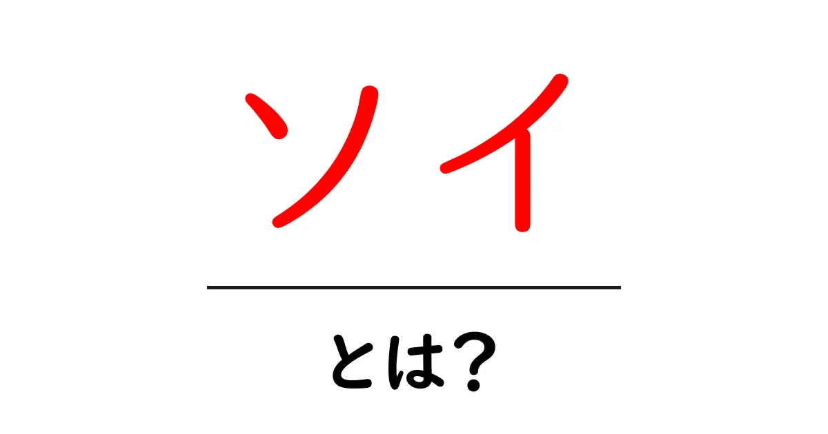 ソイとは？初心者にもわかる基本と身近な活用法共起語・同意語・対義語も併せて解説！