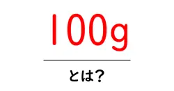 100g・とは?初心者が今すぐ知っておきたい基本と使い方共起語・同意語・対義語も併せて解説!