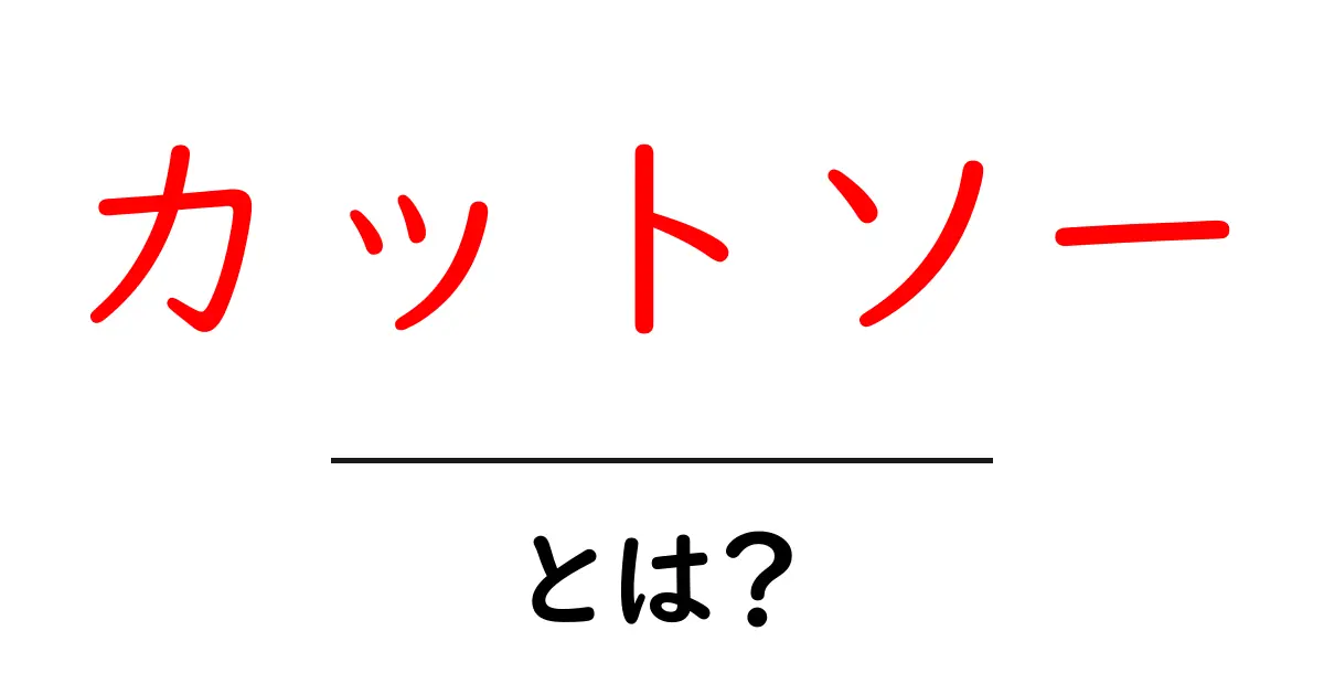 カットソー・とは？初心者が知っておく基本と選び方・お手入れのコツ共起語・同意語・対義語も併せて解説！