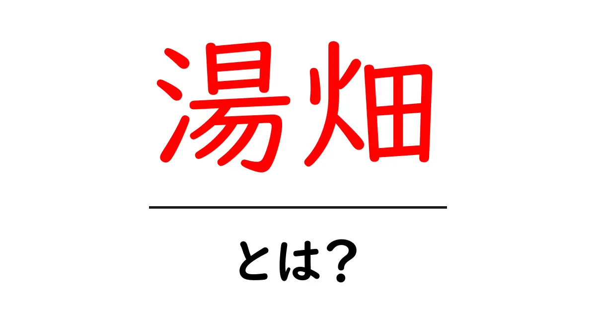 湯畑・とは?初心者でもすぐ分かる基本と魅力を徹底解説共起語・同意語・対義語も併せて解説!