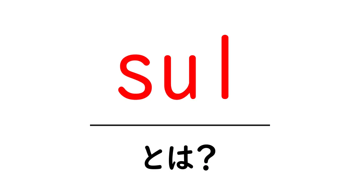 sulとは？初心者が知っておくべき意味とSEO活用のコツ共起語・同意語・対義語も併せて解説！