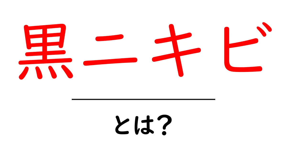 黒ニキビ・とは？原因とケアの基本をやさしく解説共起語・同意語・対義語も併せて解説！