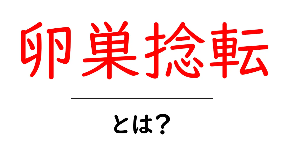 卵巣捻転とは？症状と緊急対応をわかりやすく解説共起語・同意語・対義語も併せて解説！
