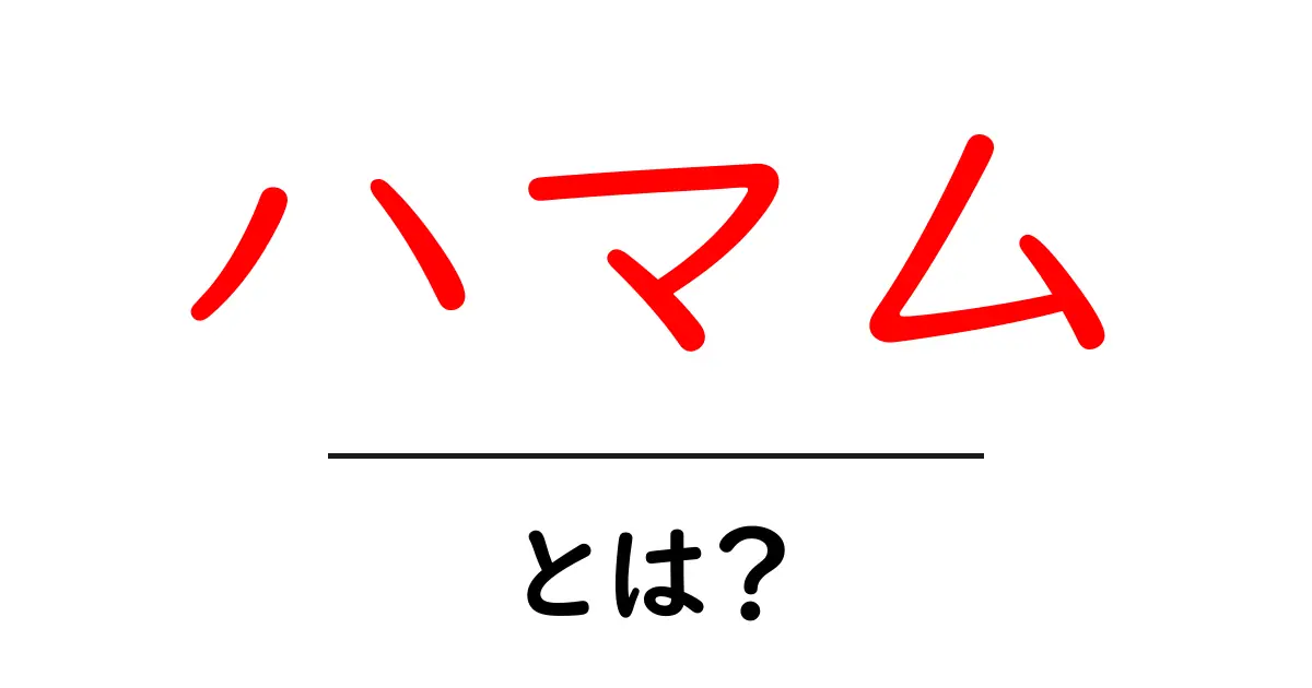 ハマムとは？初心者のための伝統的な入浴文化ガイド共起語・同意語・対義語も併せて解説！
