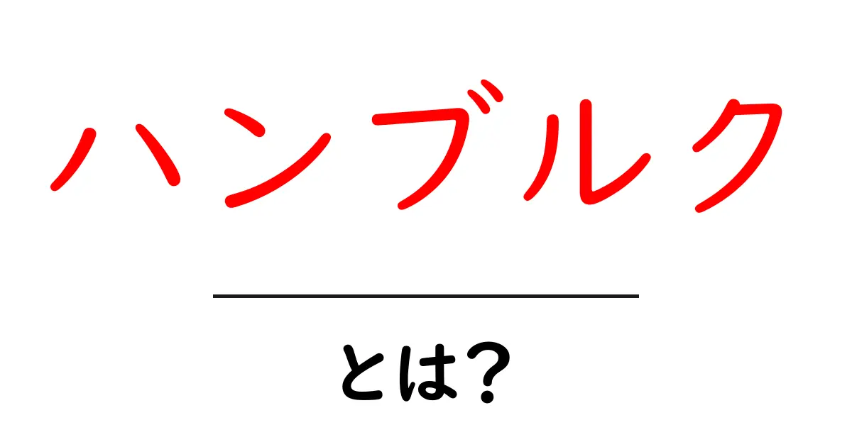 ハンブルク・とは?初心者向けガイド:地理・歴史・見どころをわかりやすく解説共起語・同意語・対義語も併せて解説!