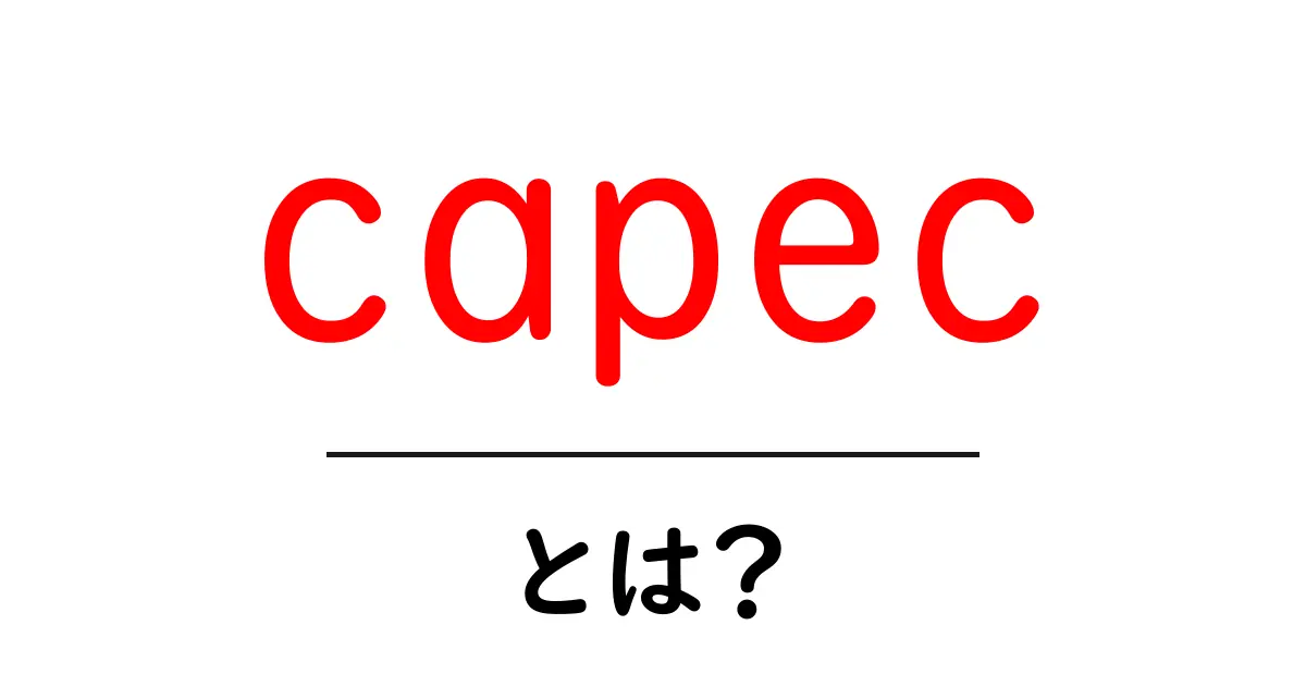 capec(CAPEC)とは?初心者でも分かるセキュリティの基本ガイド共起語・同意語・対義語も併せて解説!