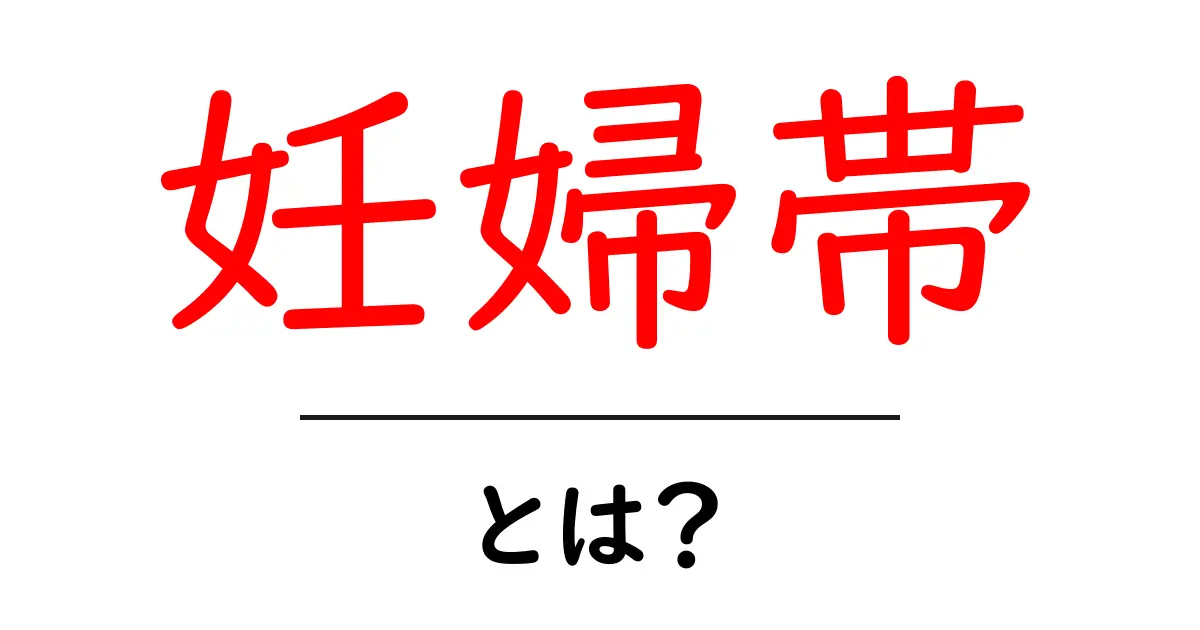 妊婦帯・とは？初心者にもわかる正しい選び方と使い方ガイド共起語・同意語・対義語も併せて解説！