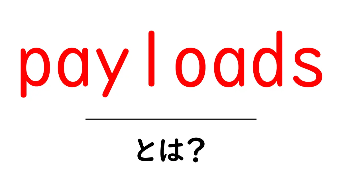 payloadsとは？初心者にもわかる基本と身近な例共起語・同意語・対義語も併せて解説！
