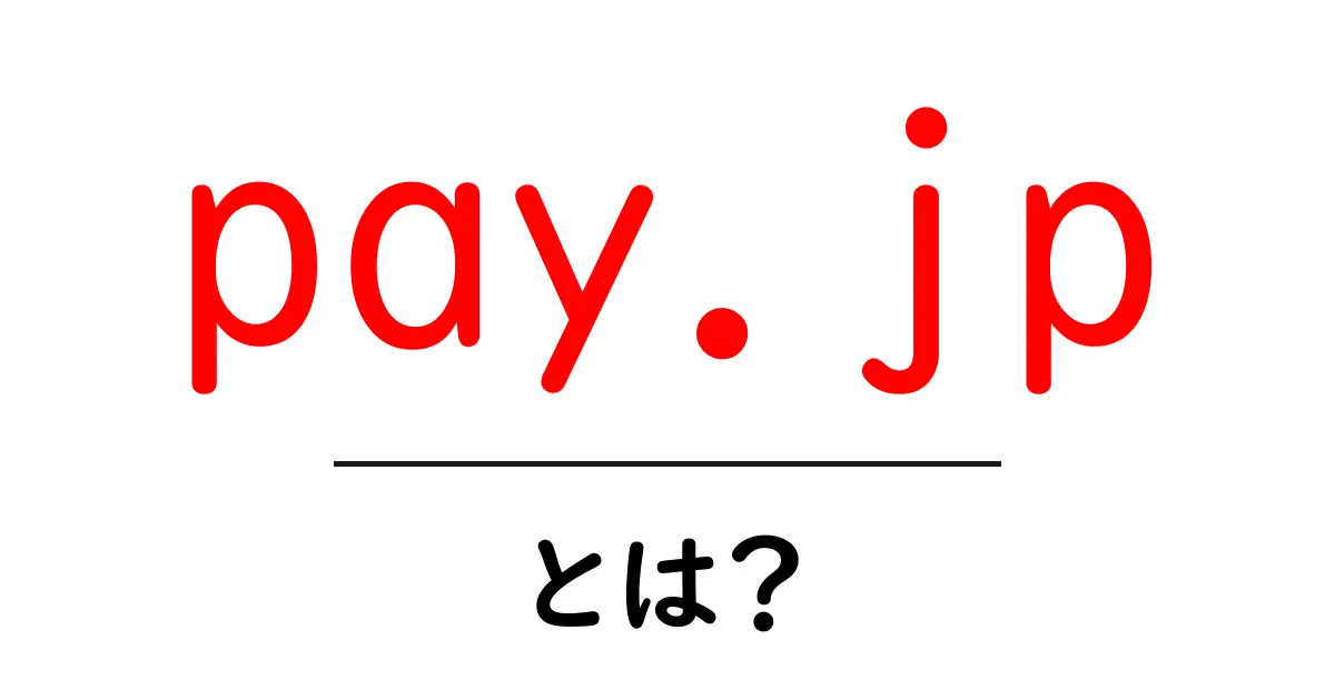 pay.jpとは？初心者向けガイド：基本から導入・活用まで徹底解説共起語・同意語・対義語も併せて解説！