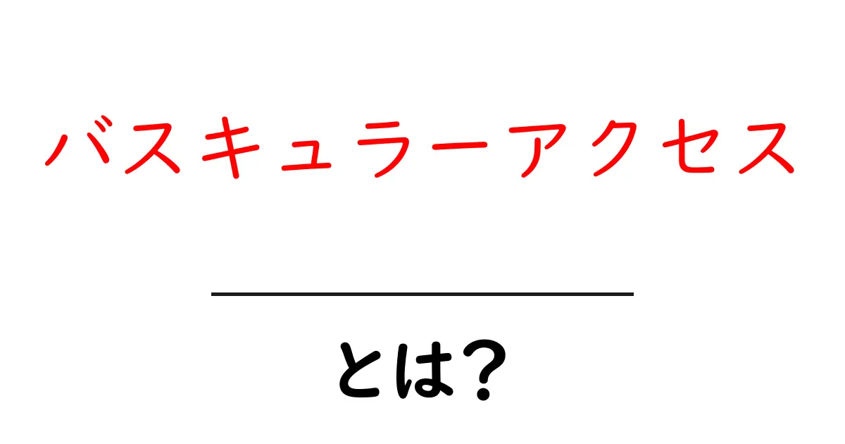 バスキュラーアクセスとは？初心者でもわかる基本ガイド共起語・同意語・対義語も併せて解説！
