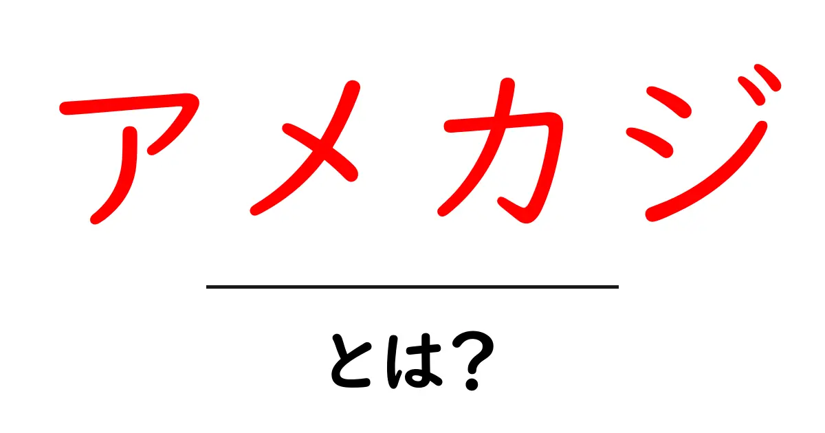 アメカジとは?初心者が知る基本と魅力を徹底解説共起語・同意語・対義語も併せて解説!