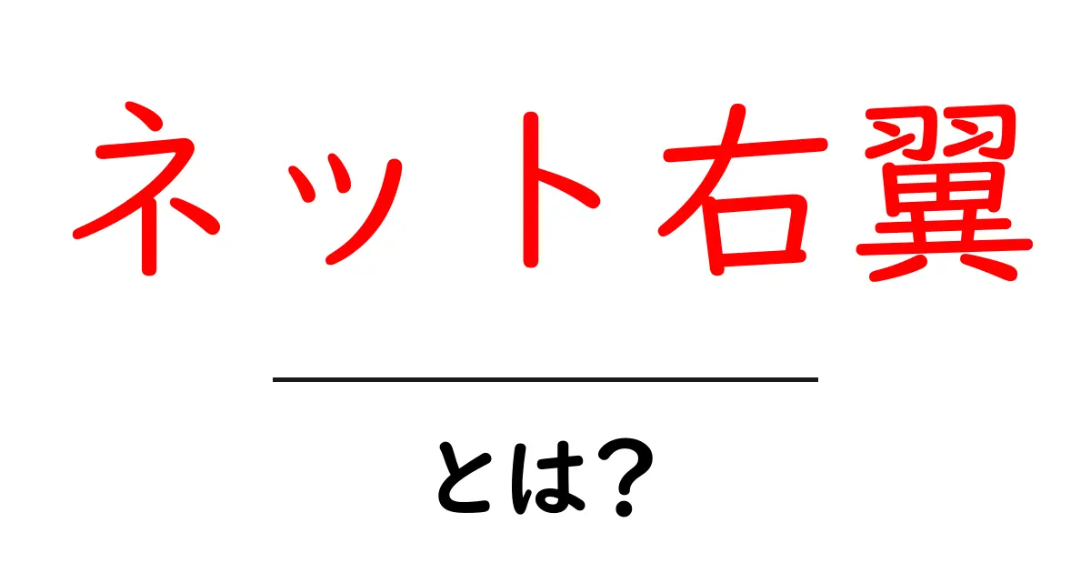 ネット右翼・とは？初心者にもやさしく解説する入門ガイド共起語・同意語・対義語も併せて解説！