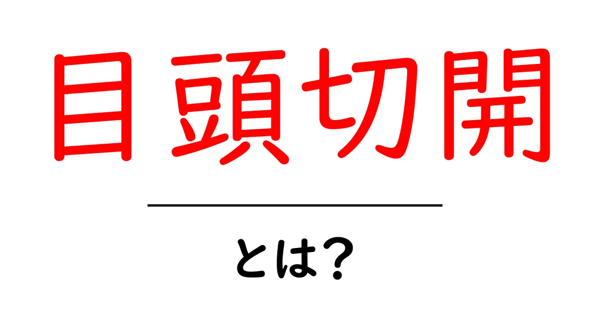目頭切開とは?初心者向け完全ガイドで効果とリスクを徹底解説共起語・同意語・対義語も併せて解説!