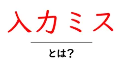 入力ミス・とは？初心者にもわかる原因と対策ガイド共起語・同意語・対義語も併せて解説！