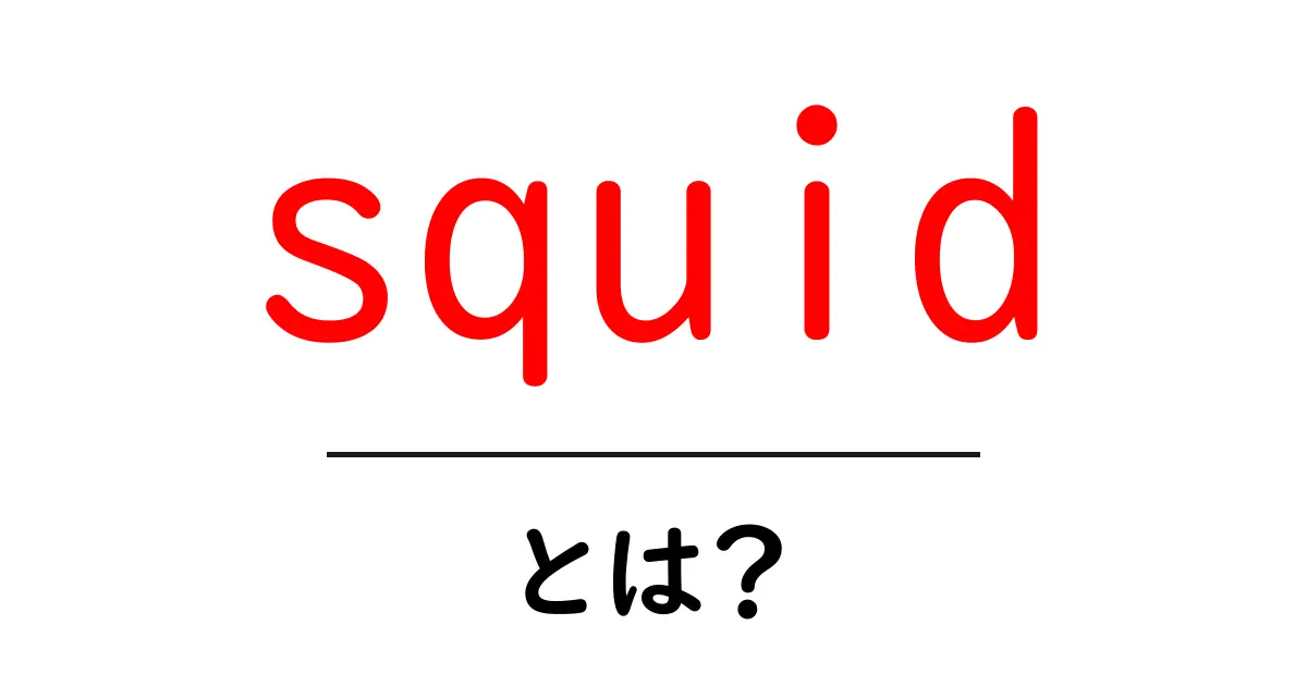 squidとは？初心者向け完全ガイドで分かる基本と使い方共起語・同意語・対義語も併せて解説！