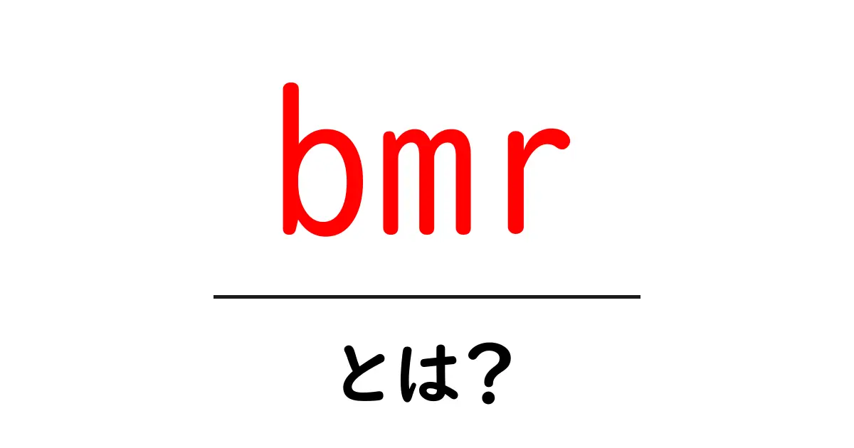 bmr・とは？基礎代謝を知ってダイエットを賢く進めよう共起語・同意語・対義語も併せて解説！