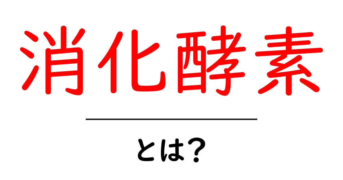 消化酵素・とは？初心者でもわかる仕組みと役割共起語・同意語・対義語も併せて解説！