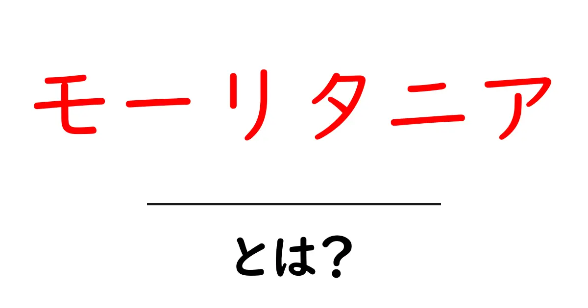 モーリタニアとは？初心者向けの分かりやすい基礎ガイド共起語・同意語・対義語も併せて解説！