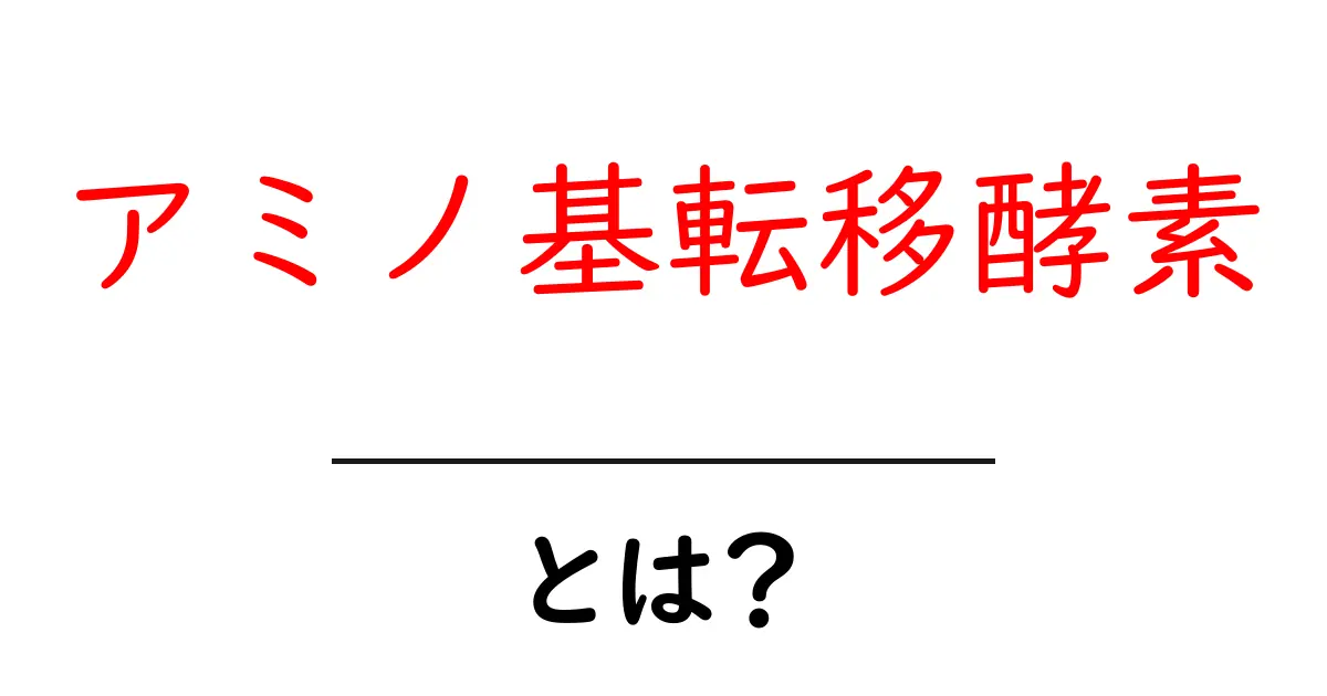 アミノ基転移酵素とは何かを徹底解説｜初心者にもわかる基礎ガイド共起語・同意語・対義語も併せて解説！