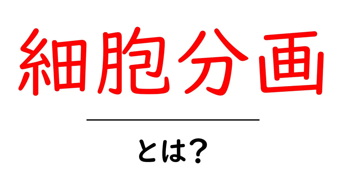 細胞分画・とは?初心者が押さえる基本の解説と実例共起語・同意語・対義語も併せて解説!