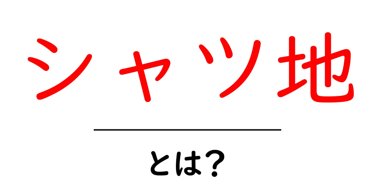 シャツ地・とは？初心者が知りたい特徴と選び方を徹底解説共起語・同意語・対義語も併せて解説！