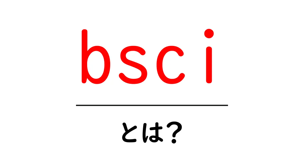 bsciとは？サプライチェーンの労働環境を改善するBSCIの基本をわかりやすく解説共起語・同意語・対義語も併せて解説！