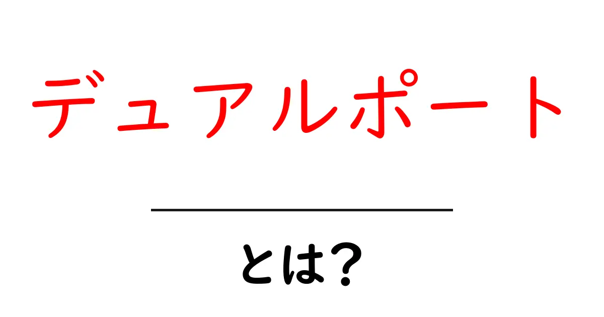 デュアルポートとは？初心者にもわかる基本と活用ガイド共起語・同意語・対義語も併せて解説！