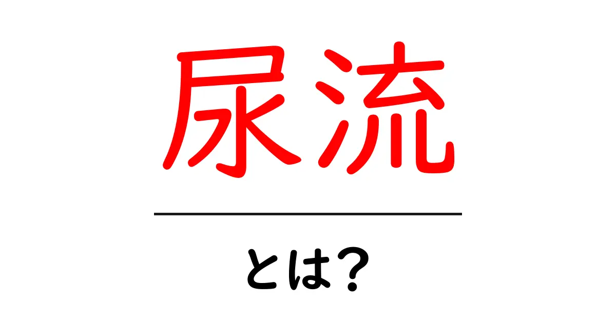 尿流・とは？初心者が押さえるべき基礎ポイントを徹底解説共起語・同意語・対義語も併せて解説！