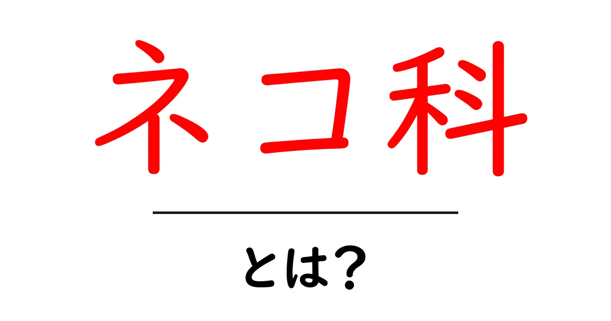 ネコ科とは？ ネコ科の基本をやさしく解説する入門ガイド共起語・同意語・対義語も併せて解説！