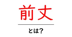 前丈・とは？初心者のための前丈の基本と着こなしのヒント共起語・同意語・対義語も併せて解説！