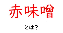 赤味噌・とは？初心者が知っておく基本と美味しい使い方共起語・同意語・対義語も併せて解説！
