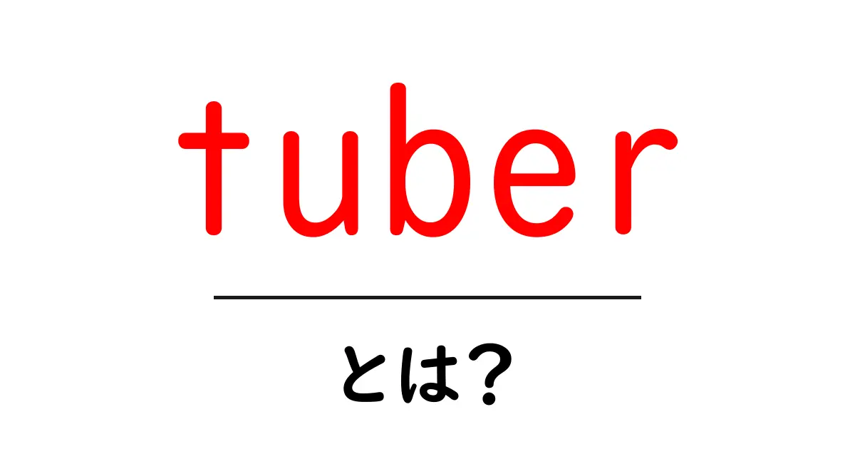 tuber・とは？初心者が知っておくべきYouTuberの基礎と始め方共起語・同意語・対義語も併せて解説！