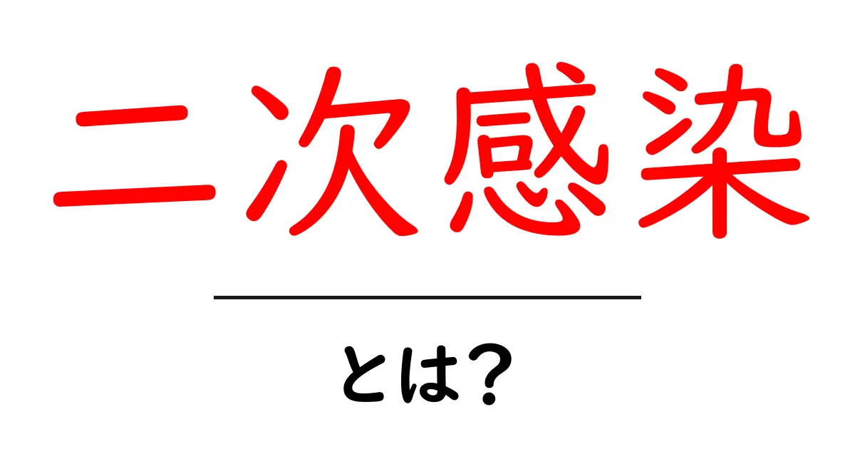 二次感染・とは？ 仕組みと防ぐためのポイントをわかりやすく解説共起語・同意語・対義語も併せて解説！