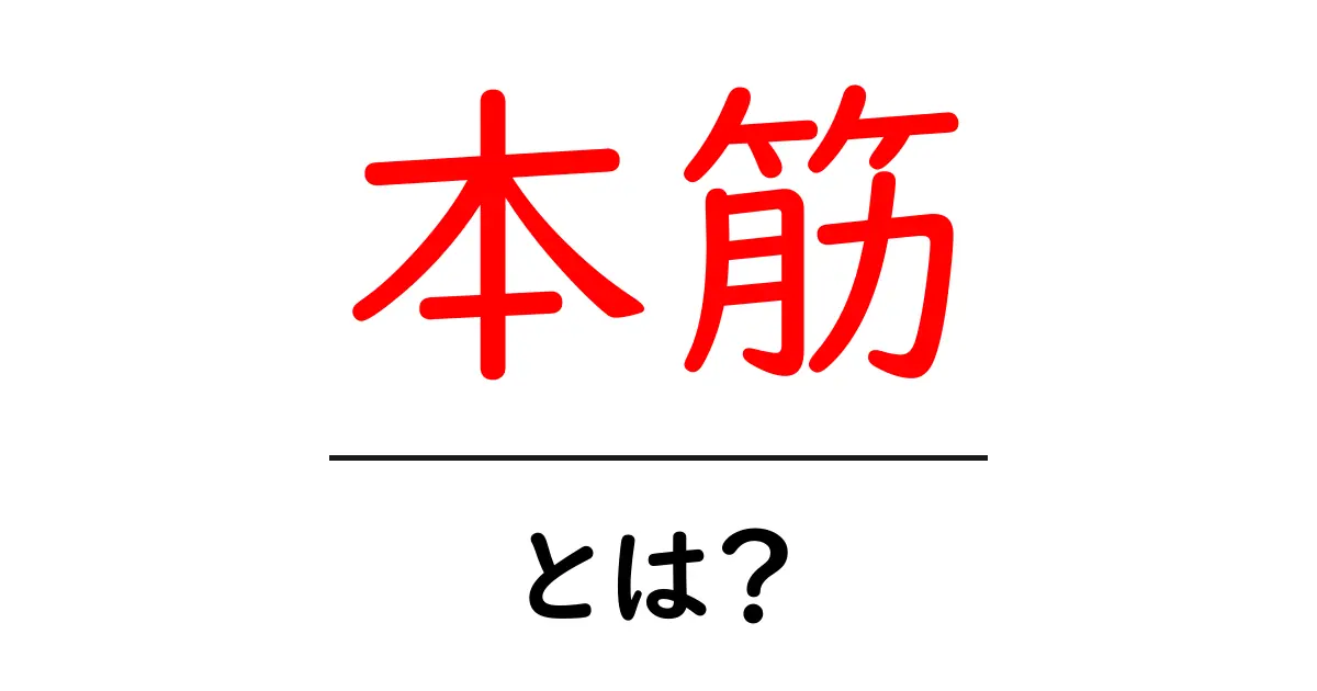 本筋・とは？ 中学生にもわかる意味と使い方を詳しく解説共起語・同意語・対義語も併せて解説！