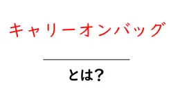 キャリーオンバッグ・とは？初心者が知るべき実用ガイドと選び方のコツ共起語・同意語・対義語も併せて解説！