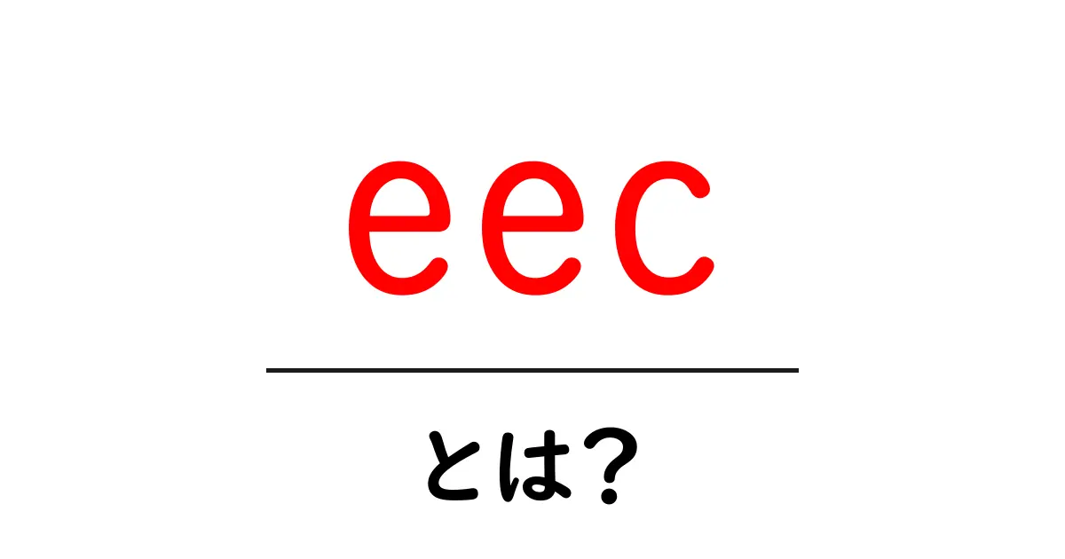eecとは？初心者が知りたい欧州経済共同体の基礎と歴史を徹底解説共起語・同意語・対義語も併せて解説！