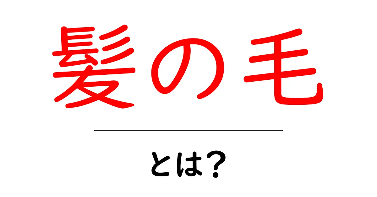髪の毛とは?基本から知っておきたい髪の毛の全て共起語・同意語も併せて解説!