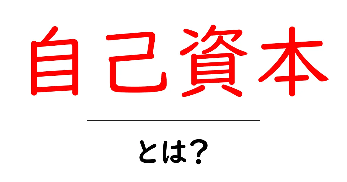 自己資本とは？その重要性と理解を深めるポイント共起語・同意語も併せて解説！