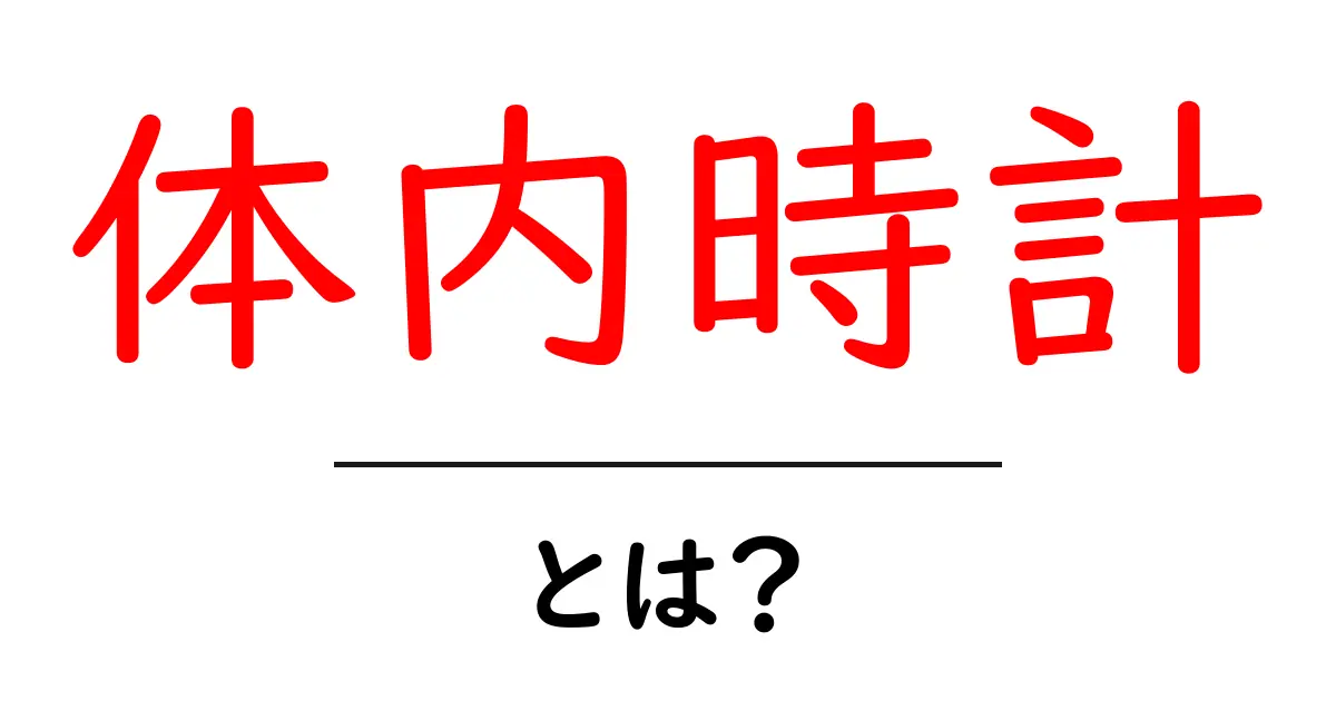 体内時計とは?人間の健康と生活に与える影響について解説!共起語・同意語も併せて解説!