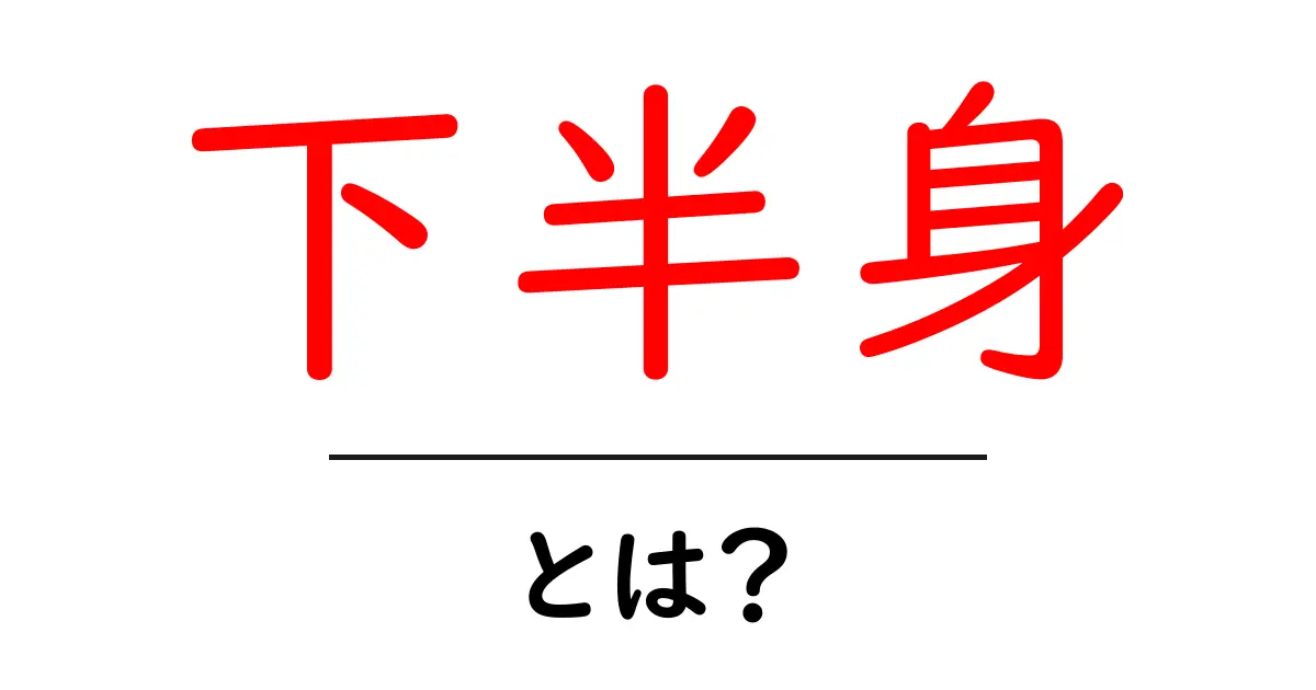 下半身とは?健康と体作りに欠かせない重要な部位について理解しよう!共起語・同意語も併せて解説!