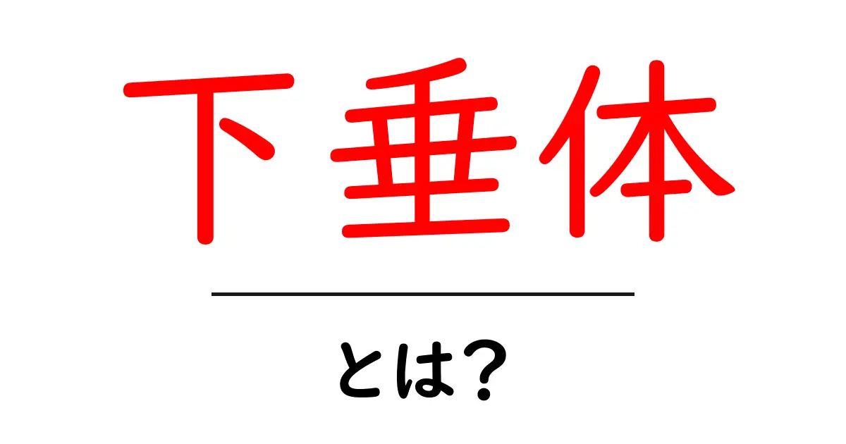 下垂体とは?その働きと重要性をわかりやすく解説共起語・同意語も併せて解説!