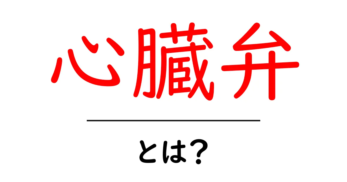 心臓弁って何?私たちの体の重要な部品について知ろう!共起語・同意語も併せて解説!