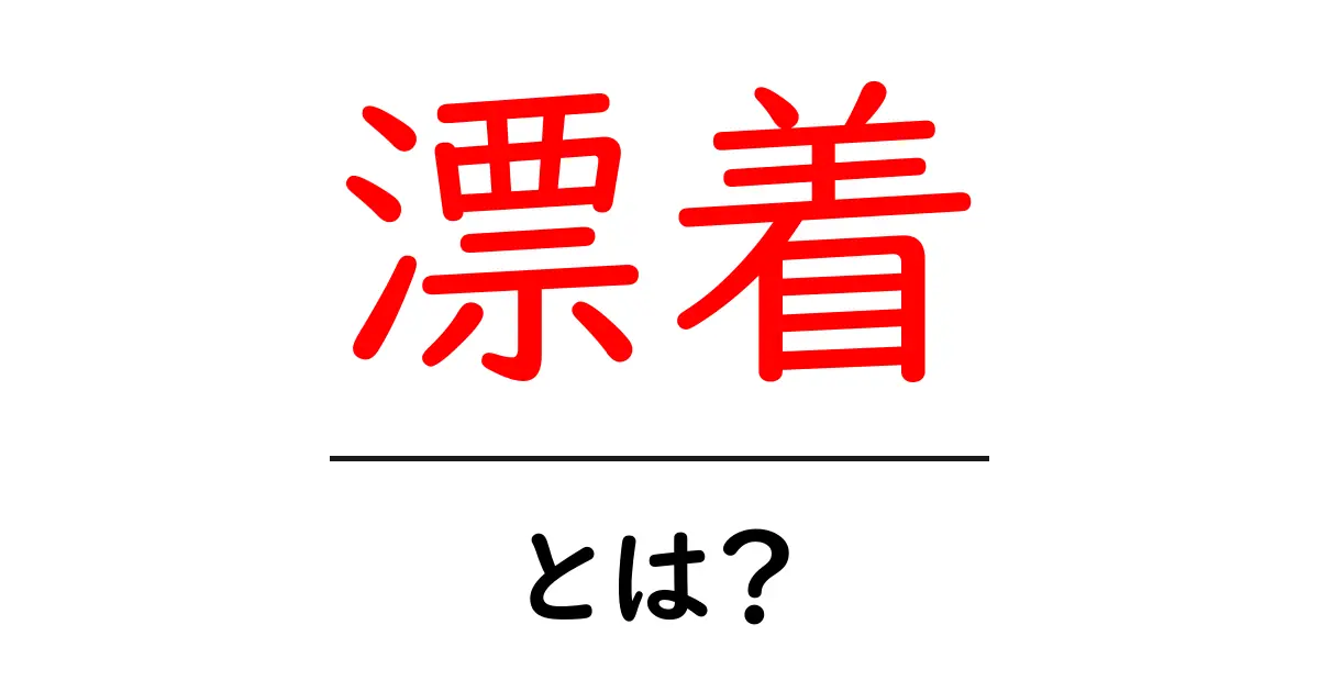 漂着とは?その意味と具体例をわかりやすく解説共起語・同意語も併せて解説!